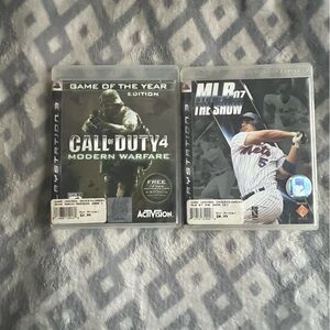 PlayStation 3 Call of Duty Warfare and MLB 07 The Show